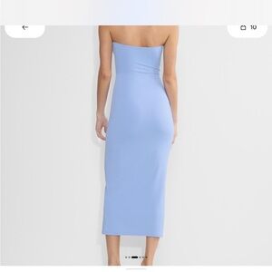 Aritzia Strapless Light Blue Dress